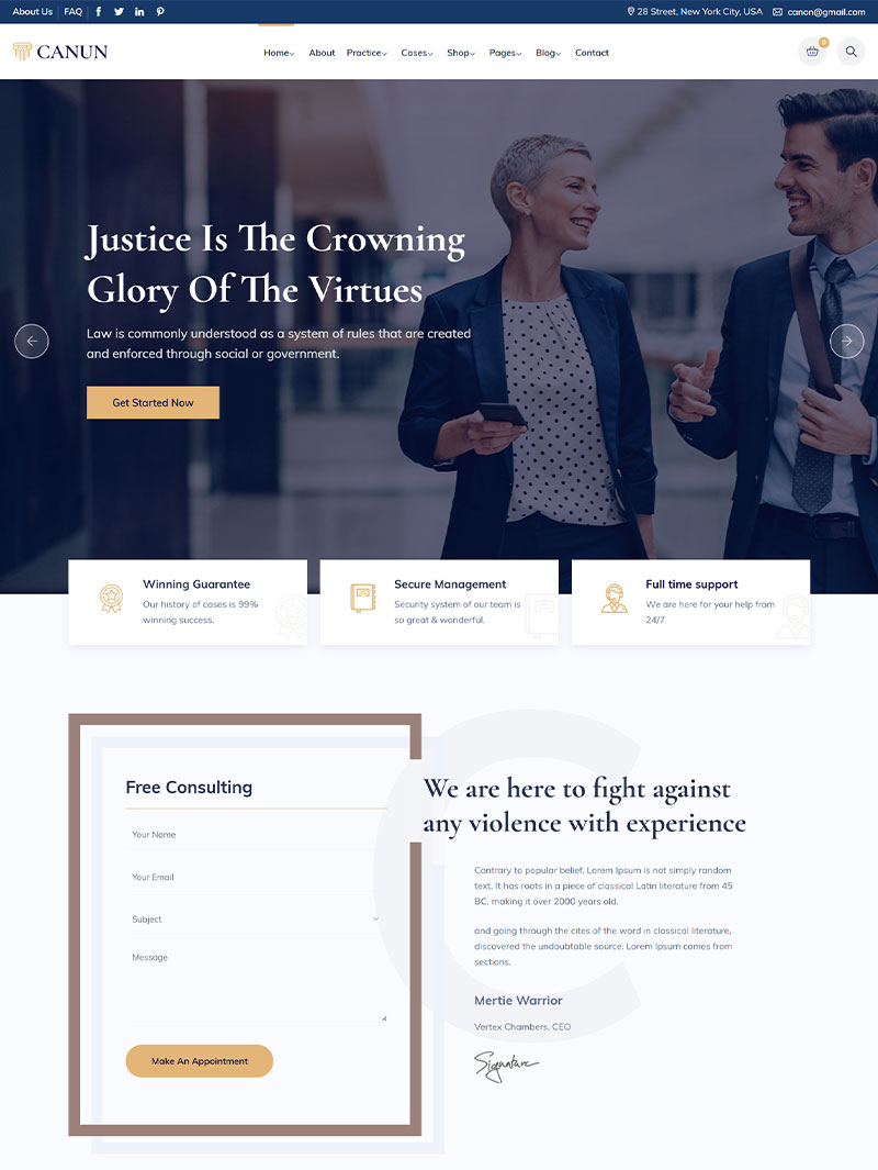 Canun Hukuk Bürosu Teması