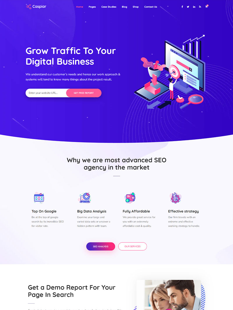 Caspiar Dijital Marketing Teması