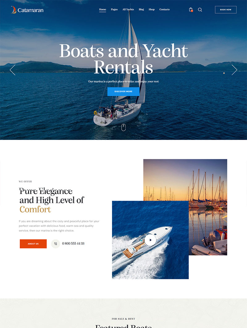 Catamaran Yat Teması