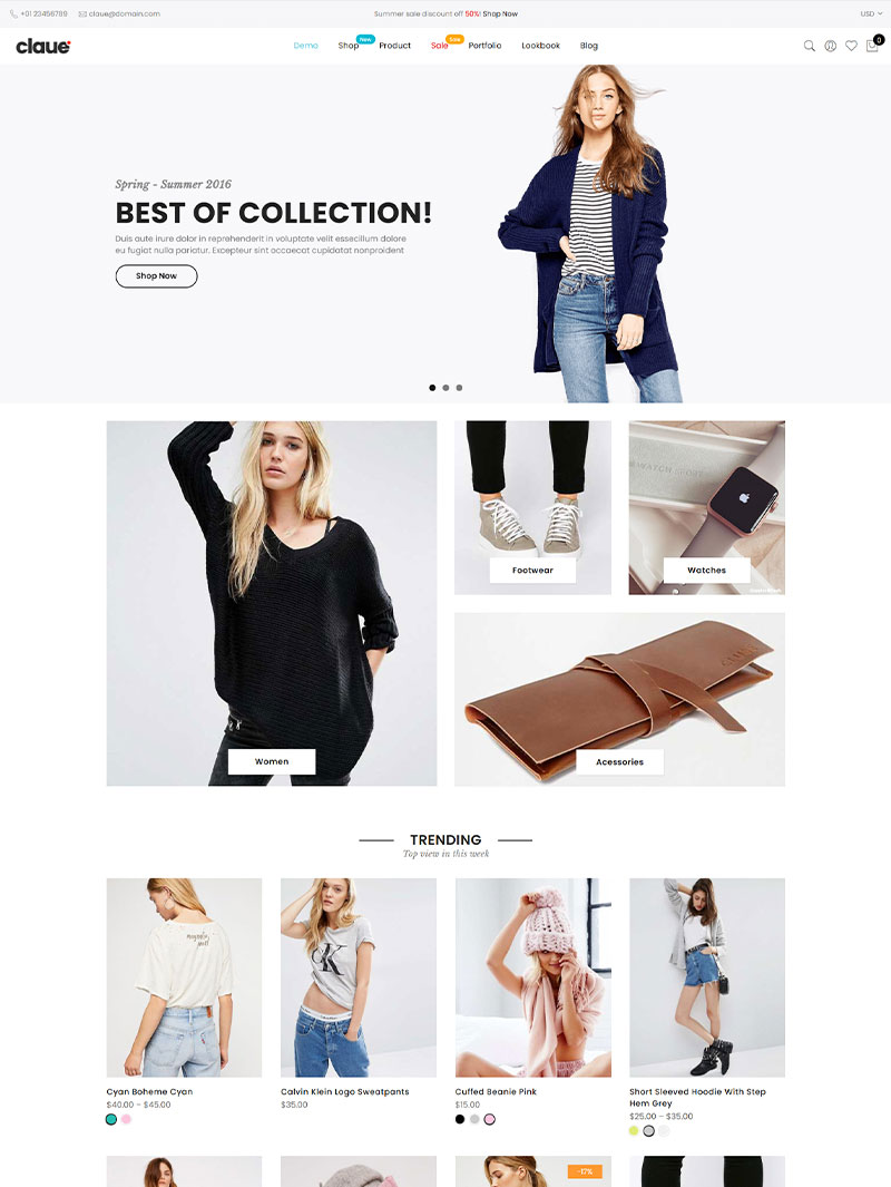 Claue Minimal Teması