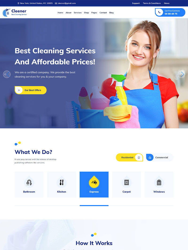 Cleener Temizlik Şirketi Teması