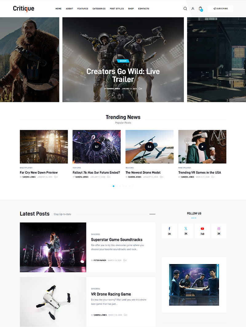Critique Blog Teması