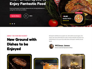 Foodio Cafe-Restaurant Teması