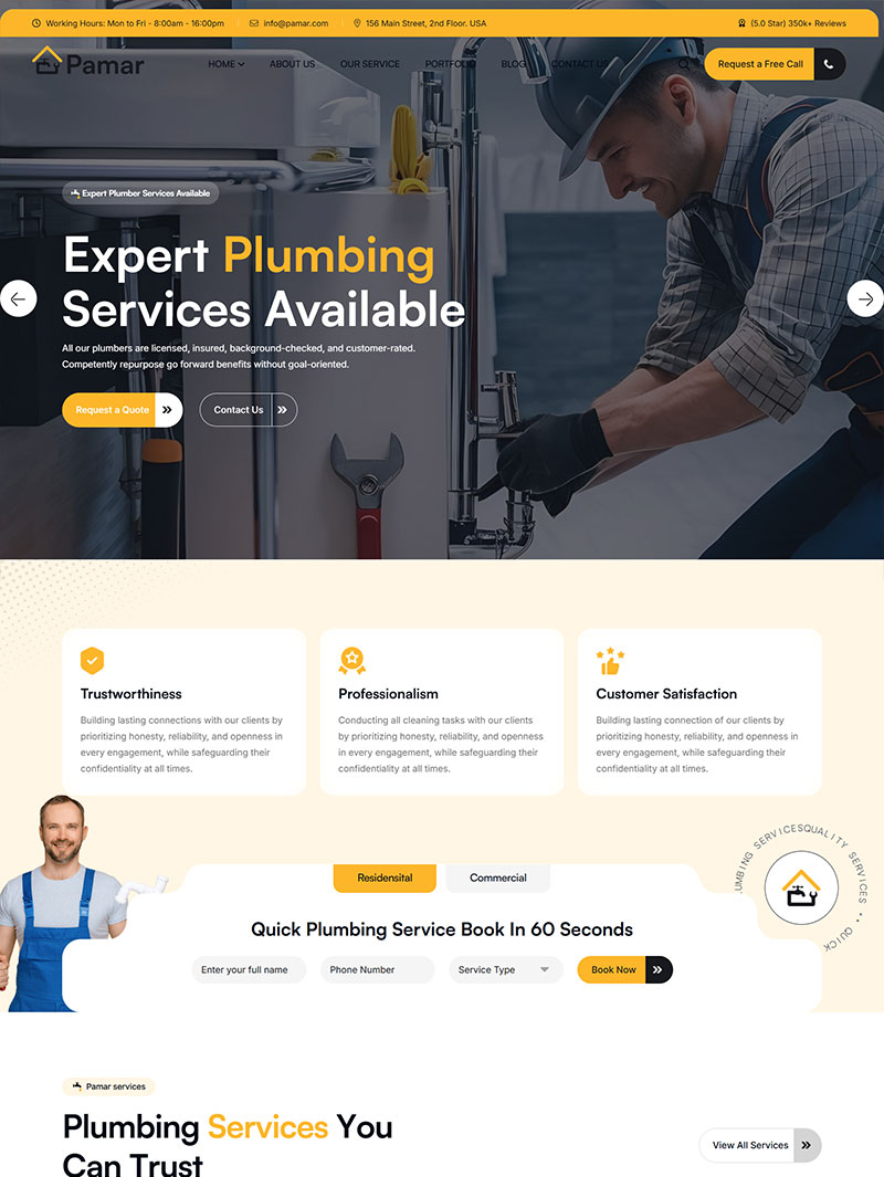 Pamar Tesisat Ustası Teması