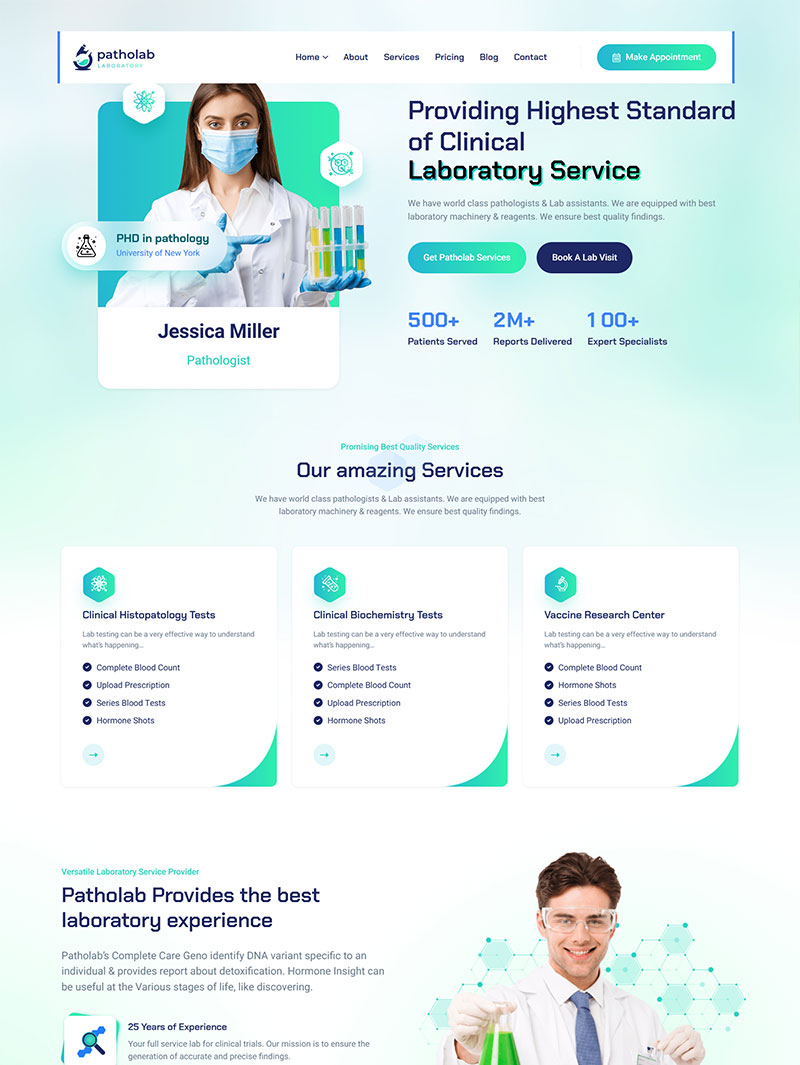 Patholab Medikal Teması