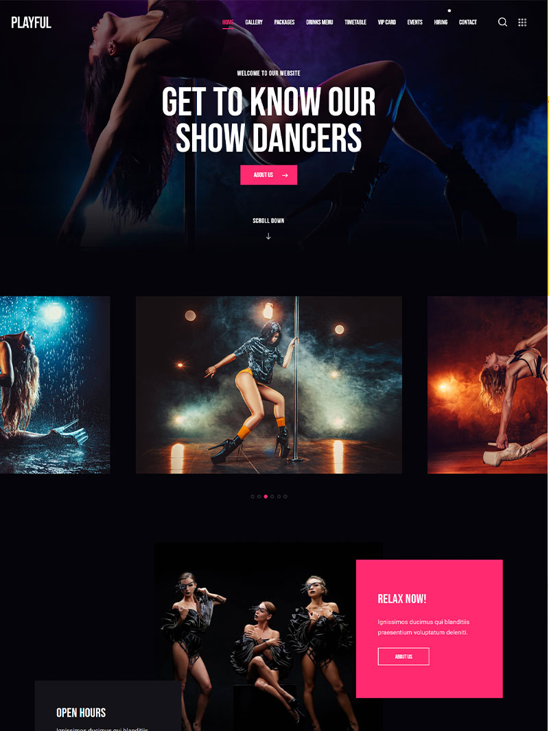 Playful Gece Klubü Teması