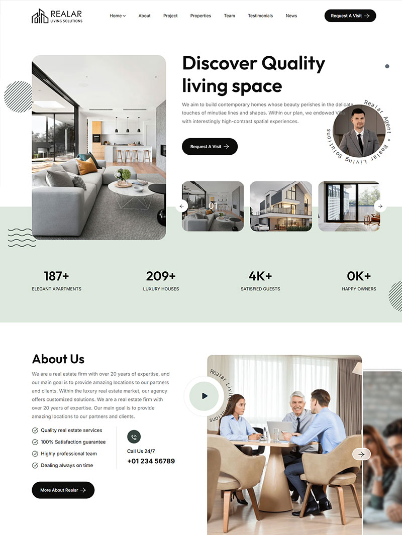 Realar Emlak Teması