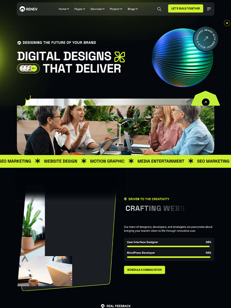 Renev Portfolyo Teması