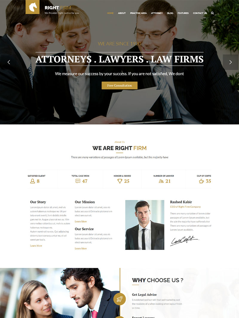 Right-Firm Hukuk Bürosu Teması