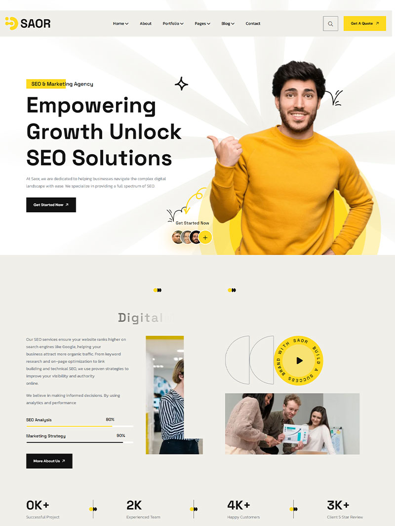 Saor Web Studio Teması