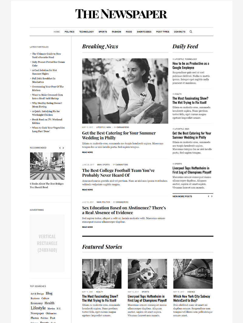 The-Newspaper Blog Teması