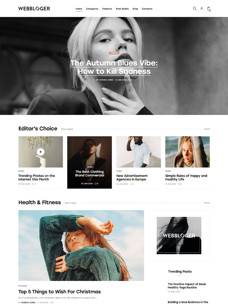 Webbloger Blog Teması